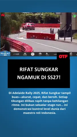“Ketika mental juara bertemu lintasan paling liar. Rifat Sungkar ngebut tanpa kompromi, penuh presisi, penuh agresi—run SS27 ini bukti bahwa talenta Indonesia bisa bersinar di panggung dunia.” #onthefact #RifatSungkar #AdelaideRally #RallyIndonesia