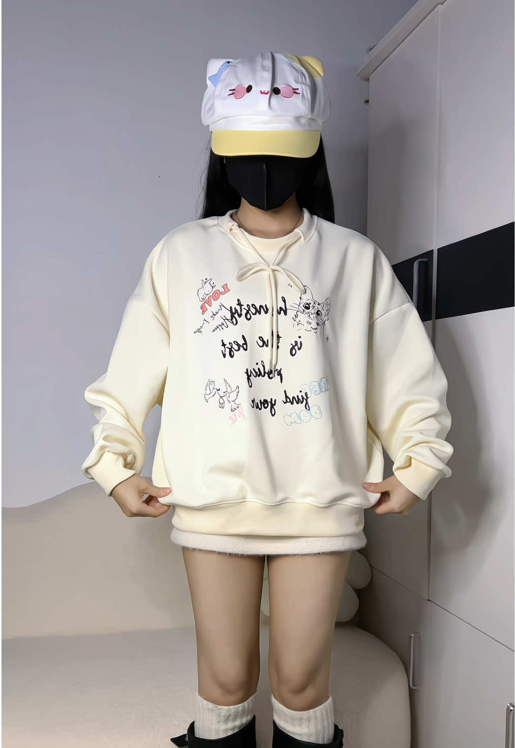 Áo quá đáng yêu luôn 🎀✨🌷 #aobabysweater #aosweater #aosweaterboxy #aosweaternamnu #outfitthuđông 