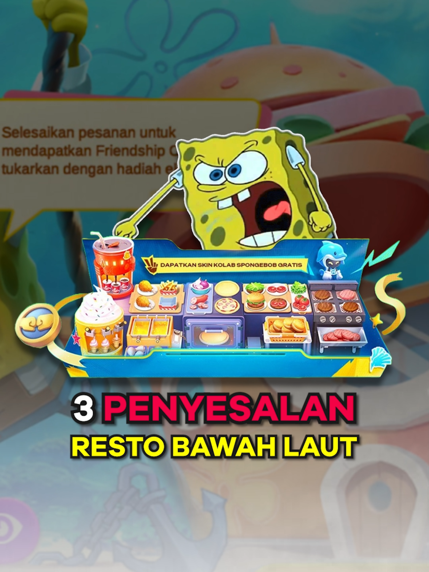3 Penyesalan di Mini Game Restoran Bawah Laut #MLBBFriendFest #MLBBXSpongeBob #mlbb