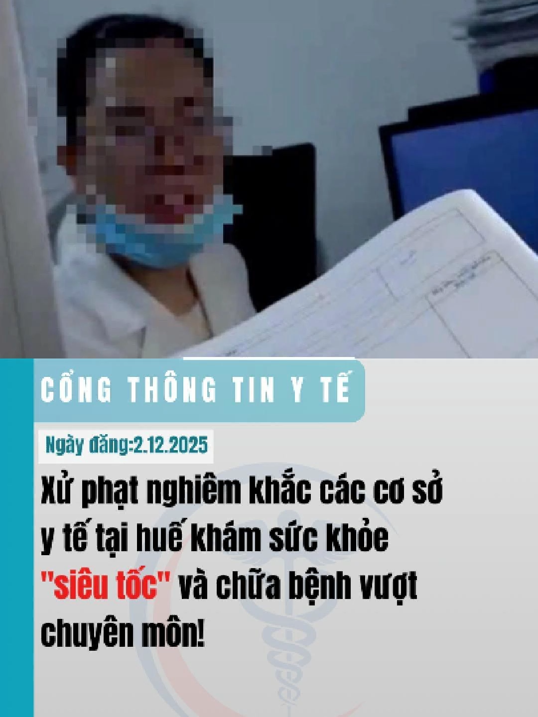 Xử phạt nghiêm khắc các cơ sở y tế tại huế khám sức khỏe 