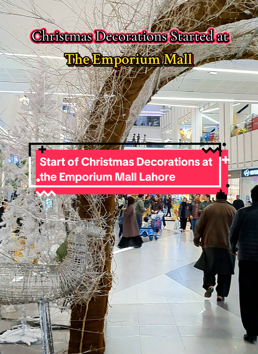 Christmas Decorations started at the Emporium Mall Lahore ✨  #christmasdecorations #christmas2025 #emporiummall #lahorepakistan 
