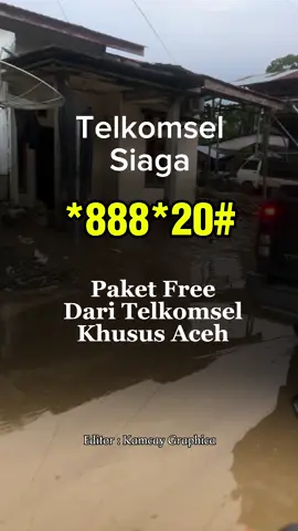 Paket free telkomsel #banjiraceh #korbanbanjir #acehviral #telkomsel 