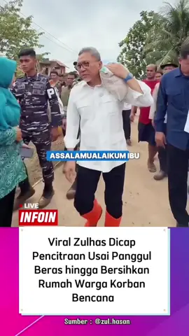 Viral Zulhas Dicap Pencitraan Usai Panggul Beras hingga Bersihkan Rumah Warga Korban Bencana #fypシ゚ #fyppppppppppppppppppppppp 