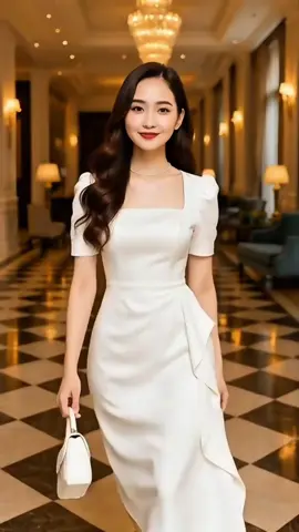 Váy thiết kế nhún eo cổ vuông siêu xinh cho các nàng #vayxinh #setdoxinh #setdonu #vay #vaythietke 