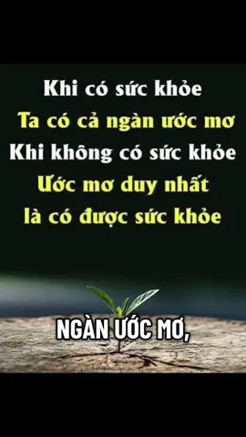 Khi có sức khoẻ ta có cả ngàn ước mơ Khi không có sức khoẻ thì ước mơ duy nhất là có được sức khoẻ  Hãy yêu bản thân mỗi ngày bạn nhé #Songchammoingay 