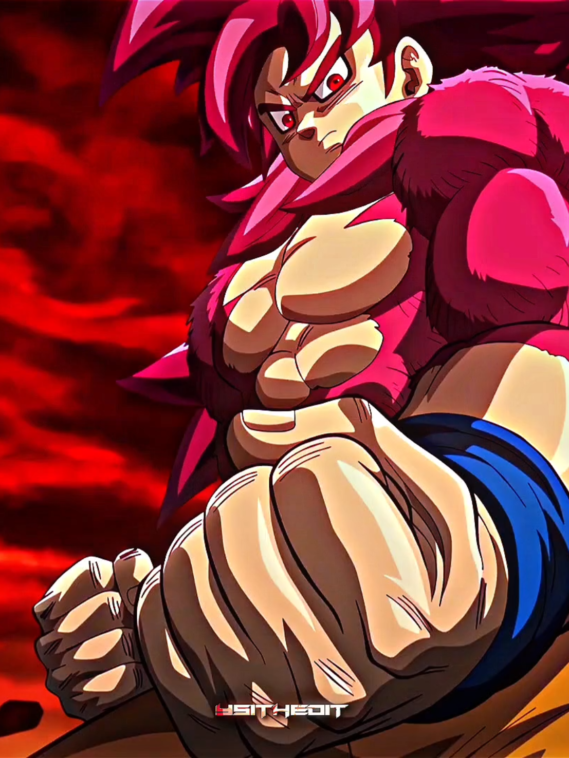 Adult SSJ 4 Goku Transformation 🔥 #goku #dragonball #dragonballdaima #animeedit #fyp 