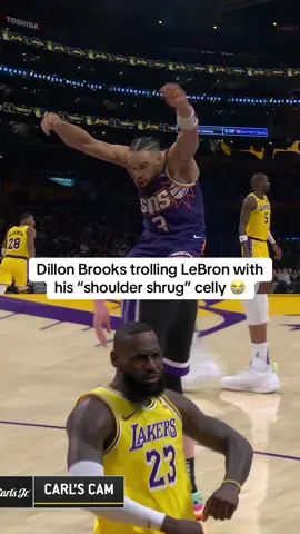Dillon Brooks mocking LeBron 💀 #NBA #basketball #lebron #lakers #dillonbrooks 