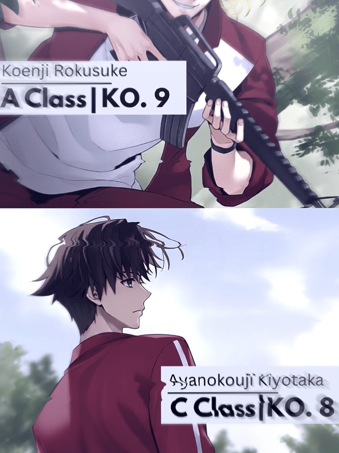 Kelas B harus mengalami kejadian pahit, dimana 9 orang anggotanya kena bantai oleh anomali kelas A yaitu Koenji. Singkat cerita, karena ulah Komiya yang membuat kegaduhan hal itu menarik perhatian Koenji yang sedang mau kembali ke kapal. Sehingga Koenji membantai 9 anggota kelas B yang hendak mengambil suplai peluru di E9.  Tentu kejadian ini membuat heboh seluruh kelas, selain kelas B semua orang merasa diuntungkan dengan kejadian ini. Tapi bagi Ayanokouji ia tidak merasakan kesenangan, jika Koenji serius Ayanokouji sempat harus melakukan evaluasi terkait probabilitas kemenangannya.  [KOREKSI TOTAL KILL AYANOKOUJI GUYS, HARUSNYA 10 ] #ayanokouji #classroomoftheelite #animeedit #spoiler #fy 