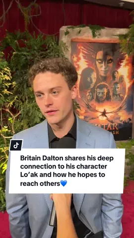 Britain Dalton shares his deep connection to his character Lo’ak and how he hopes to reach others through his performance in “Avatar: Fire and Ash” 💙  #britaindalton #avatarfireandash #avatar @Avatar @20th Century Studios 