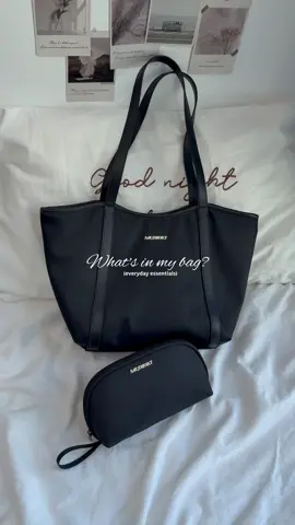 มันสวยจริงๆ ฉันซื้อหนึ่งอันให้น้องสาวของฉัน!👜✨🖤 #murioki #vibes #totebag #giftideas #commute 