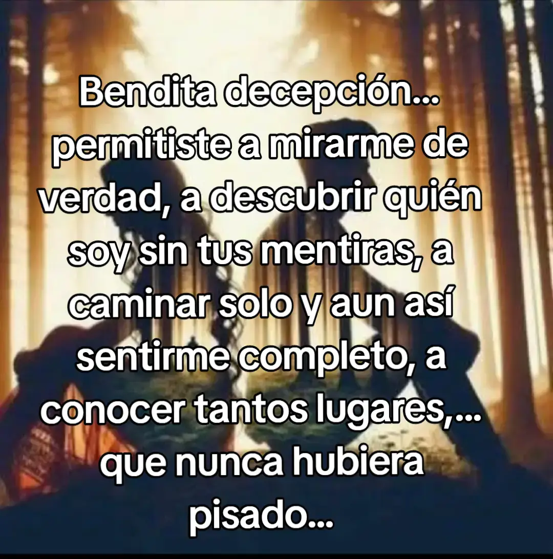 bendita decepción...