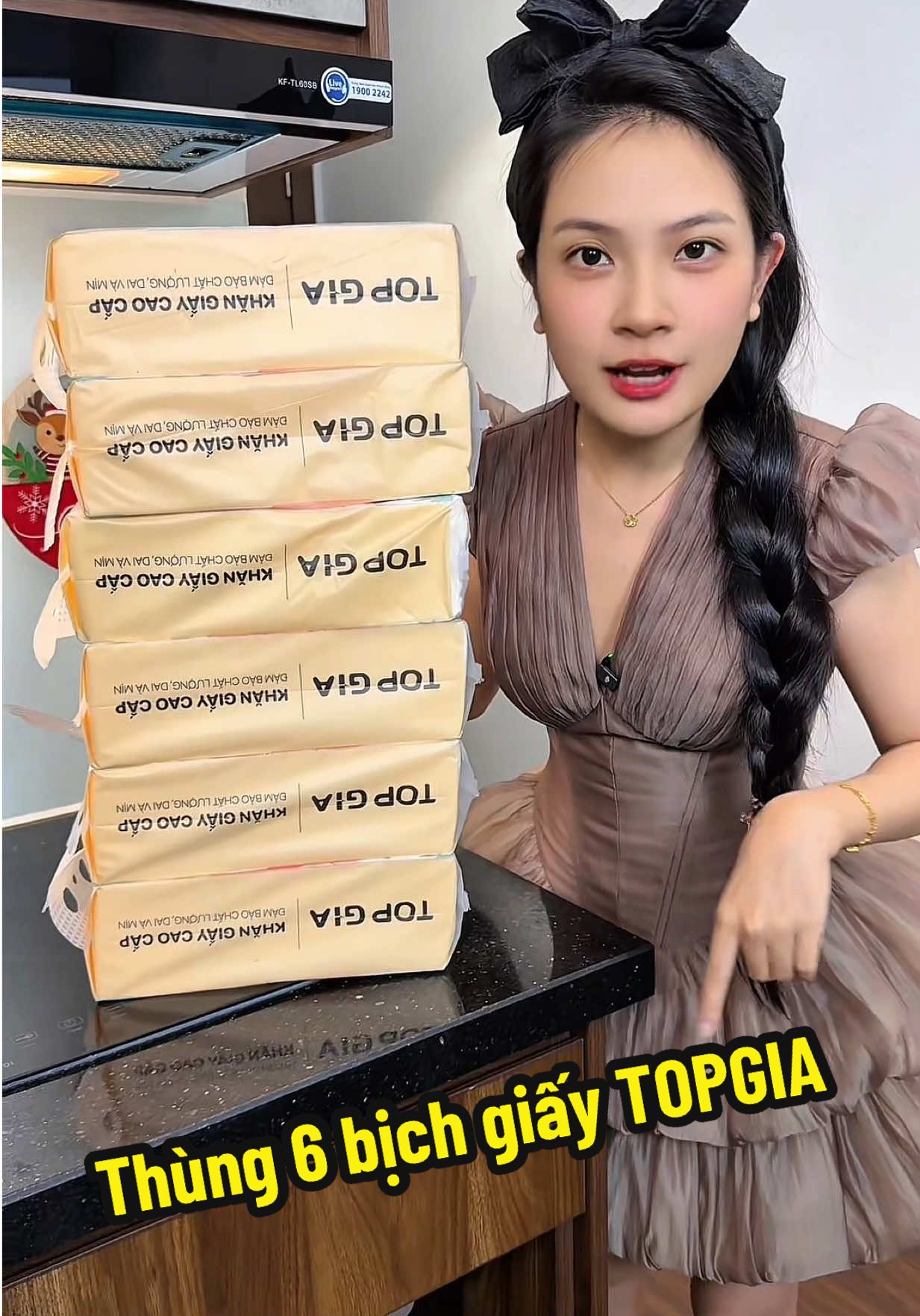Thùng 6 bịch giấy TOPGIA #cothamvelangg 