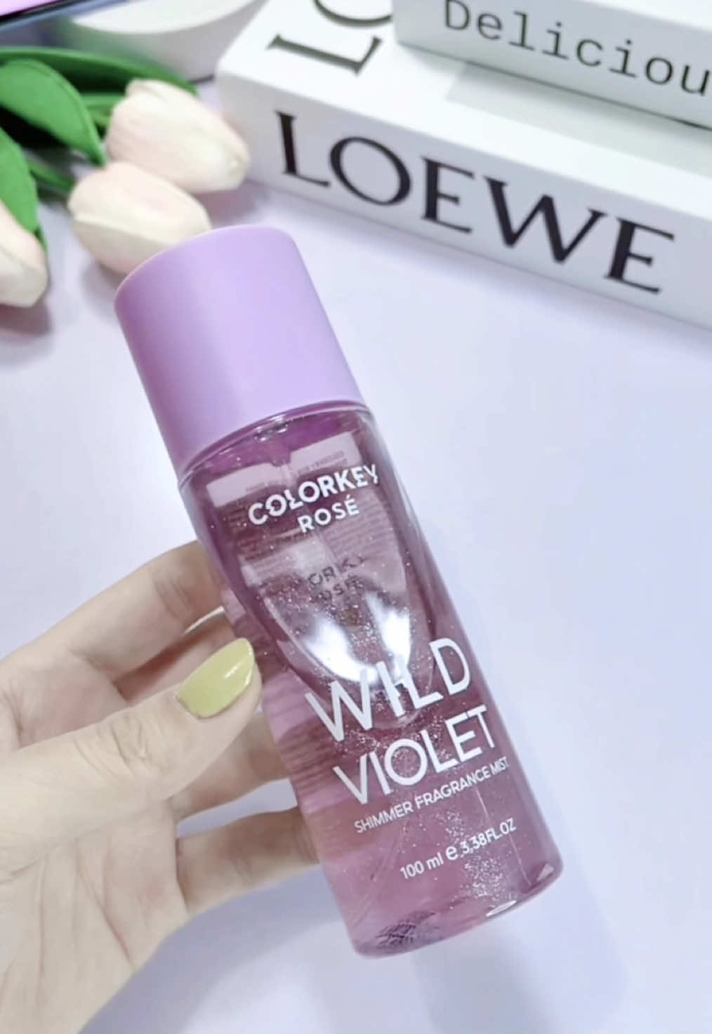 Bodymist Colorkey Rose siu xinh, siu thơm, mua nhiều còn được điu hời #tiktok #unboxing #bodymist #skincare #mypham 
