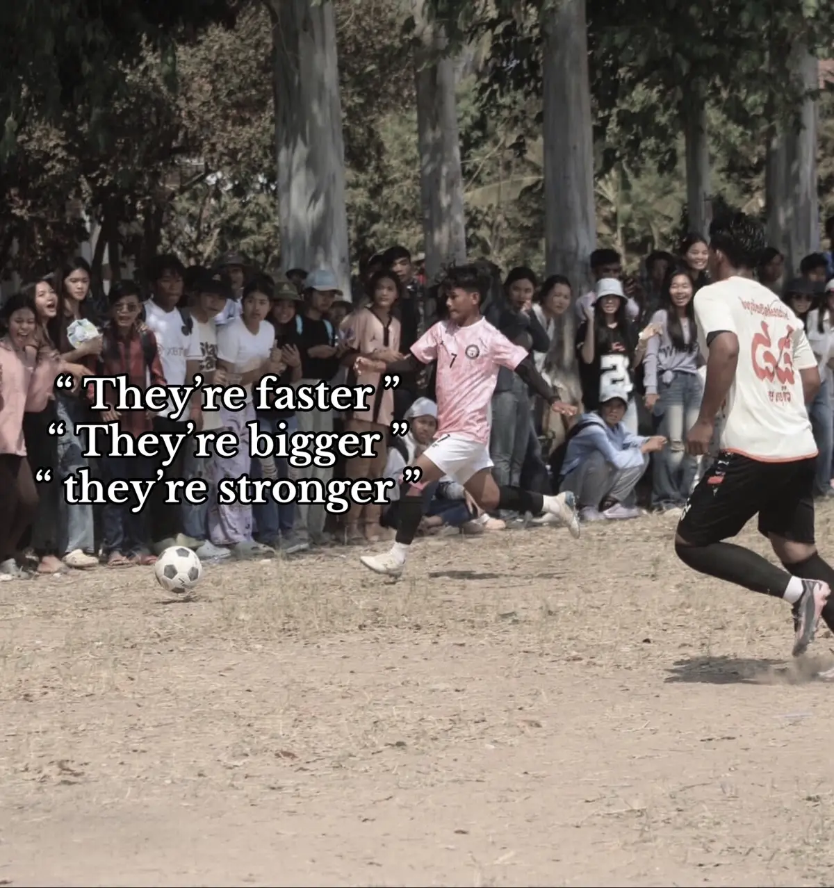 the giant in front of you is never bigger than the God within you.