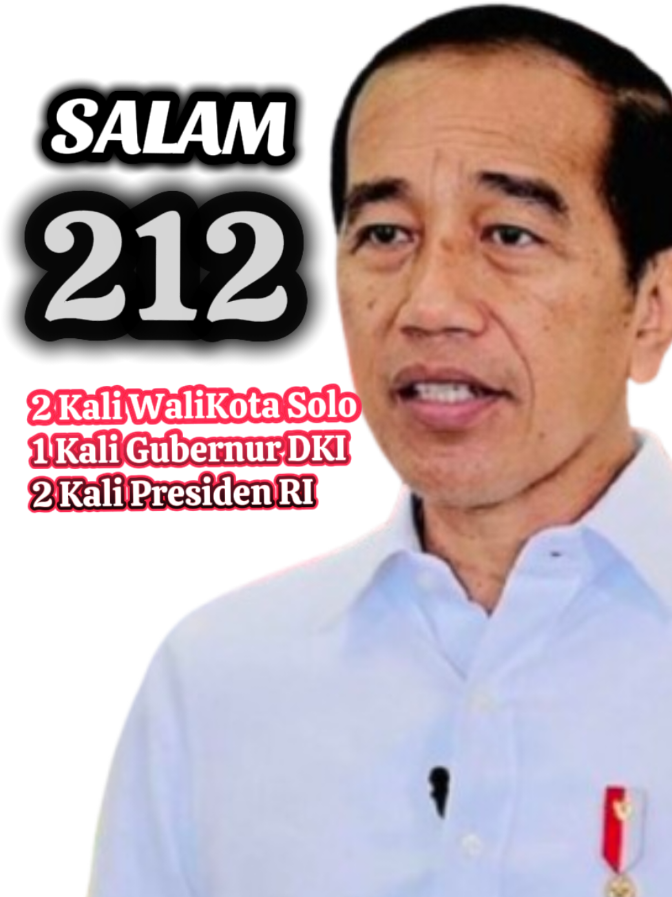 Salam 212 Dari pak Jokowi. #jokowi #gibran #kaesang #janetes #jokowidodo 