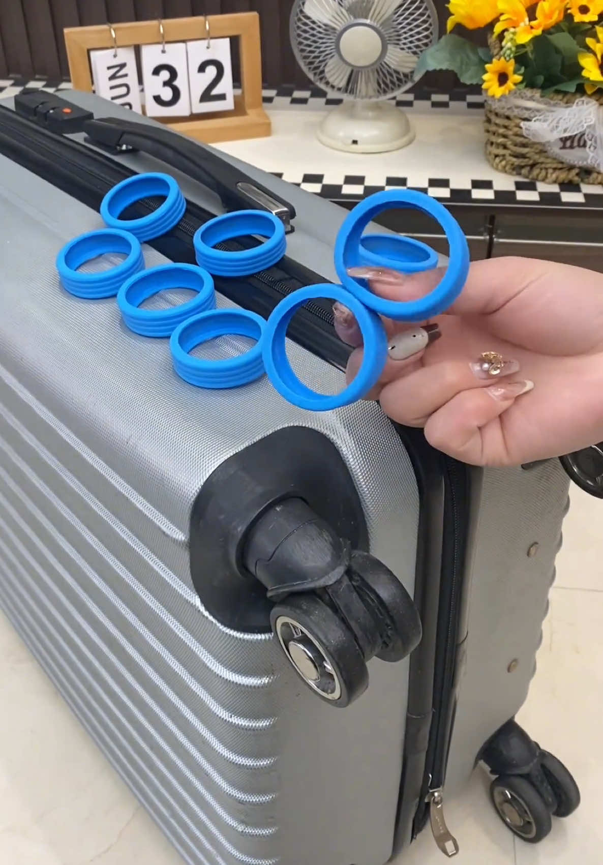 ล้อยางซิลิโคน ถนอมล้อกระเป๋าเดินทาง  แข็งแรงทนทาน #ถ#ถนอมล้อกระเป๋าเดินทางล#ล้อยาง