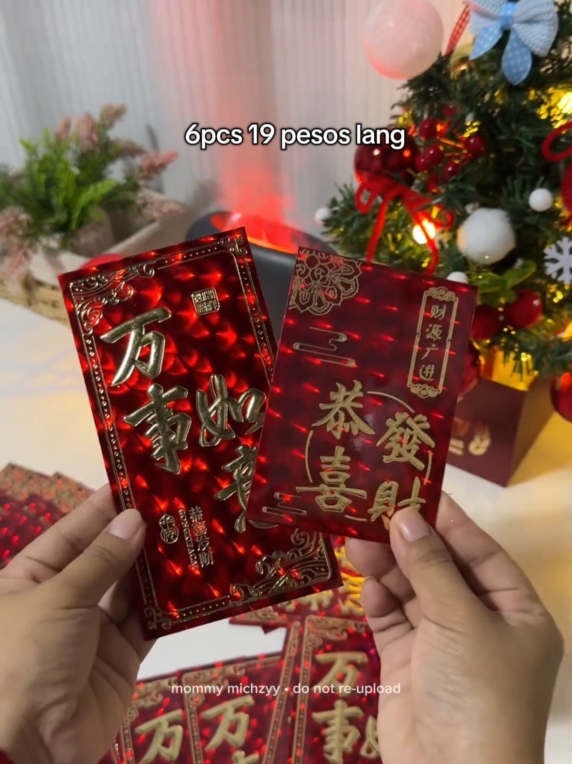 Replying to @mhodzshopp sobrang mura lang pwede ibenta sa tindahan nyo malaki ang tutubuin nyo dito 😍 #angpao #christmasangpao #luxuryangpao #fyp 