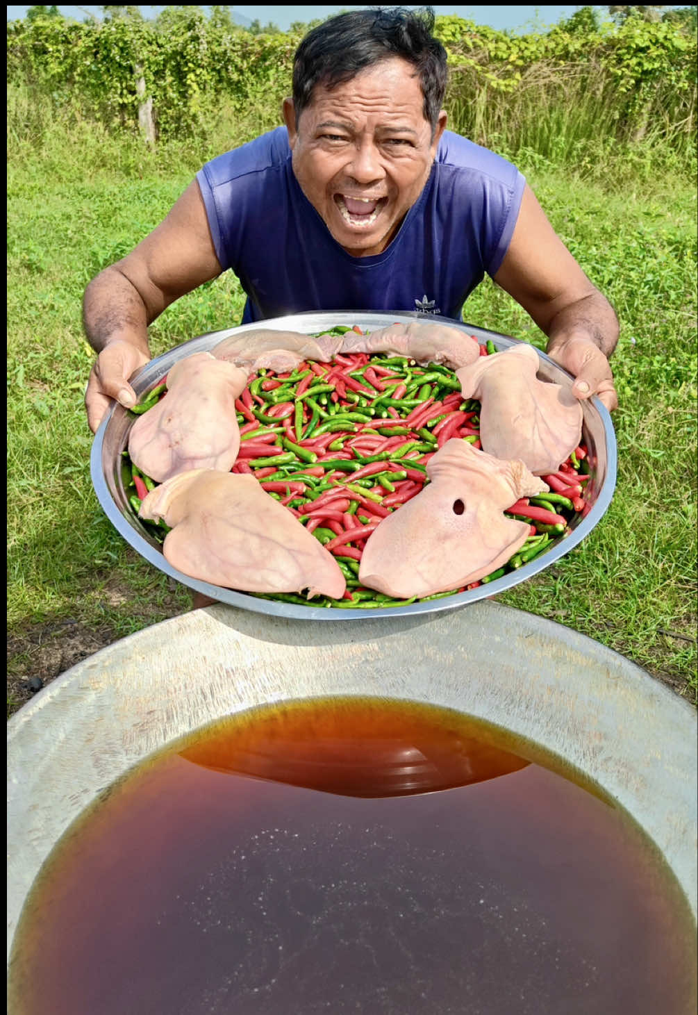 How to crispy pork ears with chili recipe #tiktokfood #crispy #yummy #pork 