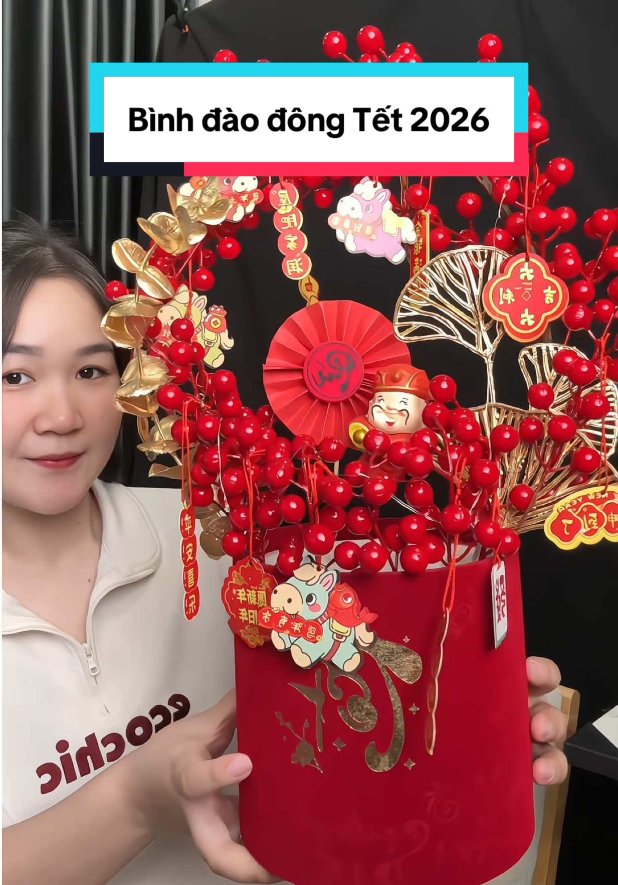 Phụ kiện trang trí, decor bình đào đông  Tết 2026#phukientrangtritet #tet2026 #xuhuong 