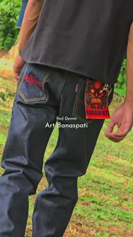 Red Denim Art Banaspati 15oz #tiktokshopindonesia #rawdenim #belanjaditiktok #ootdtiktok #fypシ゚ 