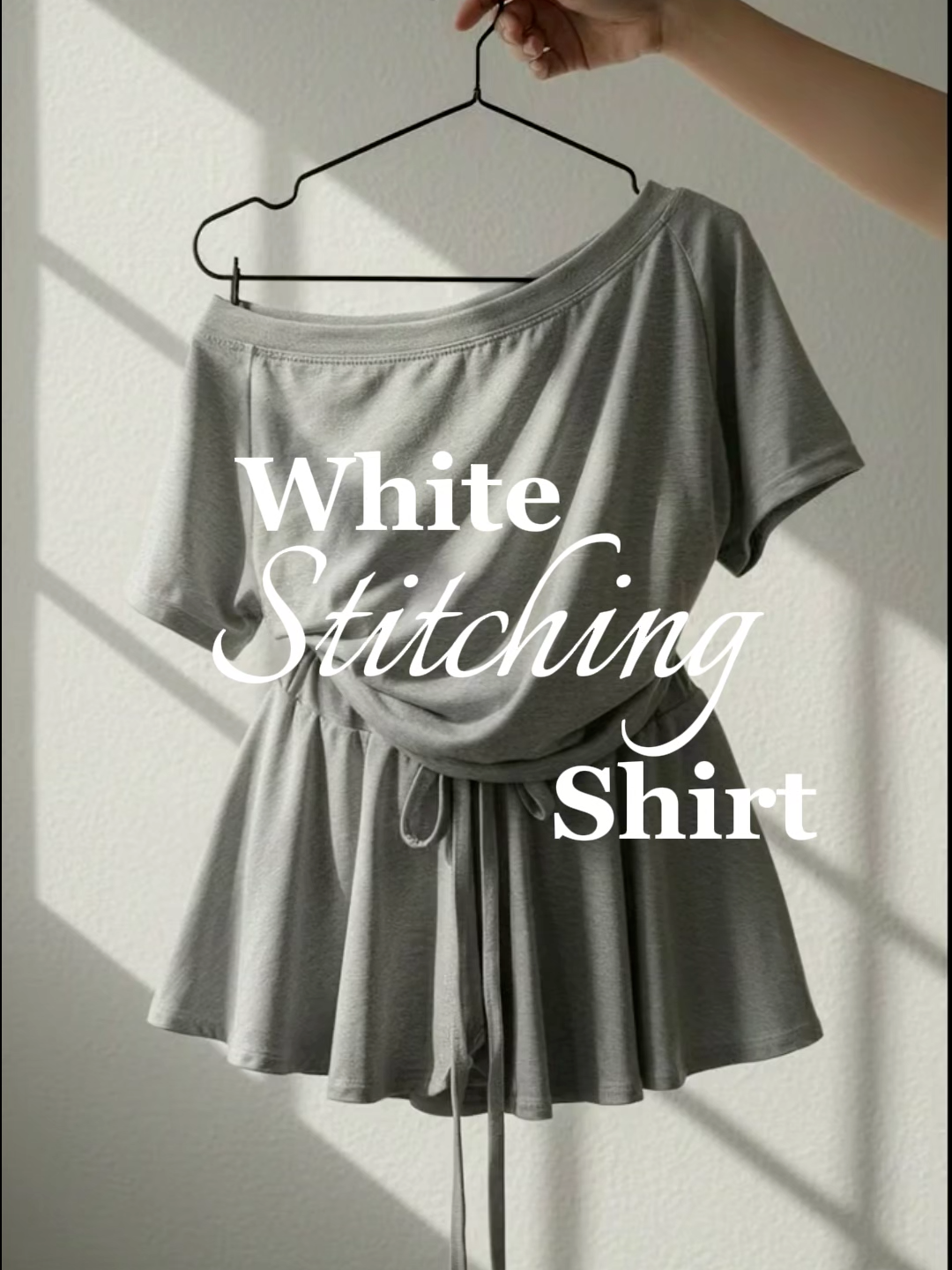 #TernoSet #MiniSkirt #Coords #GreyOutfit #GirlFashion #MatchingSet #CuteOOTD #KoreanStyle