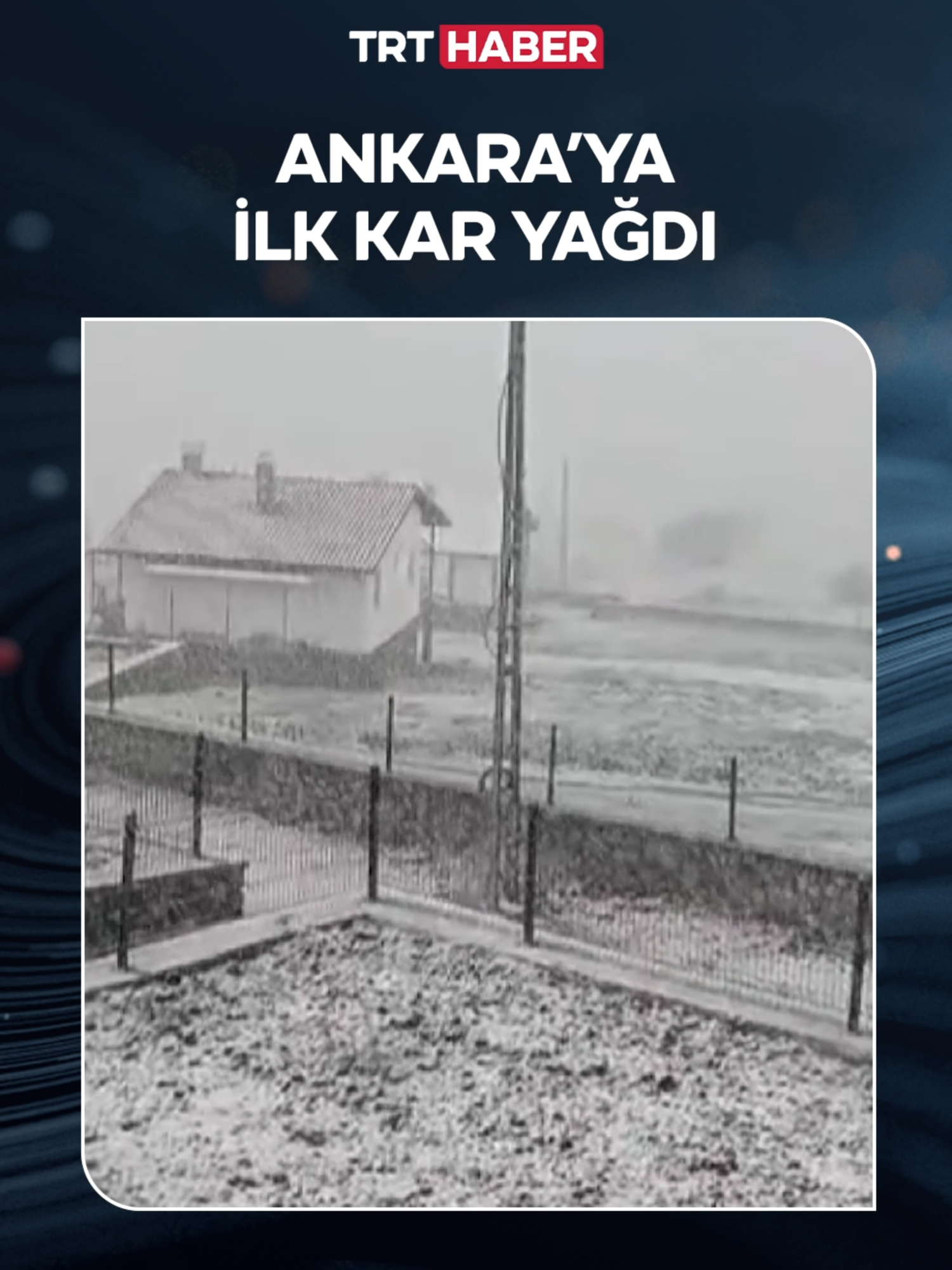 ❄️ Ankara'da mevsimin ilk karı yağdı. 📍Beypazarı