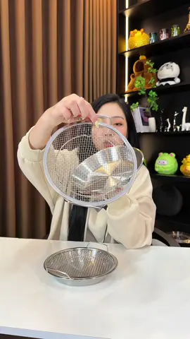 Vỉ lọc dầu inox tiện lợi #khaylocdau #giadungtienich 