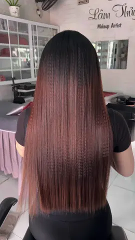 Duỗi uốn phồng chân tóc cho idol @Trần T Thanh Trúc 🐻 