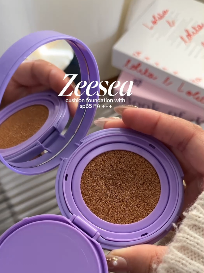 Zeesea Air Cushion Foundation with SPF35 PA+++ #zeesea #zeeseacushionfoundation #cushionfoundation #aircushionfoundation #foundationwithspf 