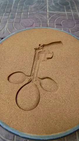 Metal casting and smelting on sand , art #metal #art #metalcasting #satisfying #experiment 