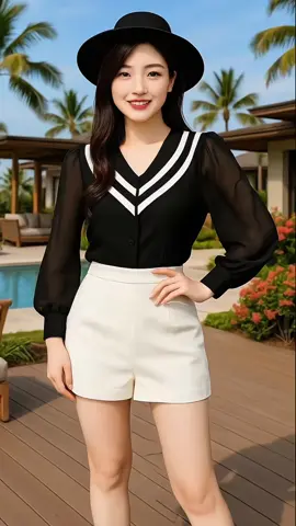 Áo thun cổ tim mặc xinh lắm #aothun #aokieu #outfit #thoitrang #thoitrangnữđẹp  @Thuyanh888  @Thuyanh888  @Thuyanh888 