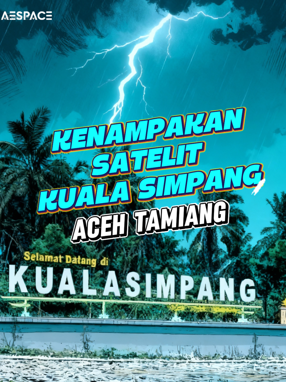 Membalas @anak_wedok.26 Tampak Kota Kuala Simpang, Aceh Tamiang 1 Desember 2025 (Sumber Data : Sentinel 2 SDR 3.0) 