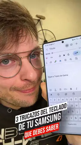 Tres trucos del teclado de Samsung que deberían venir tatuados en la caja del móvil. 🔥 Borrar, mover el cursor y seleccionar texto nunca fue tan fácil. Dime la verdad… ¿cuántos de estos no tenías ni idea? 👀