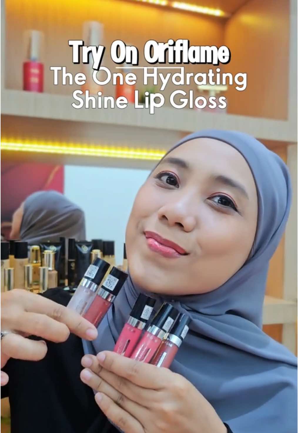 Ligloss terbaru Oriflame @oriflameidofficial  #lipglossoriflame #theonelipgloss #theonehydratingshinelipgloss 