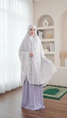 KhadijahLabel Mukena Daily Dewasa Jumbo Premium 2 in 1 Motif Terbaru Cherrie