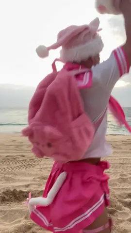 Nyatial Arts Sailor Kitty Nyaryuken (shoryuken) Christmas Edition! Hoping to make a sweet Christmas damsel smile #kawaii #coquette #kitty #martialarts #christmas 