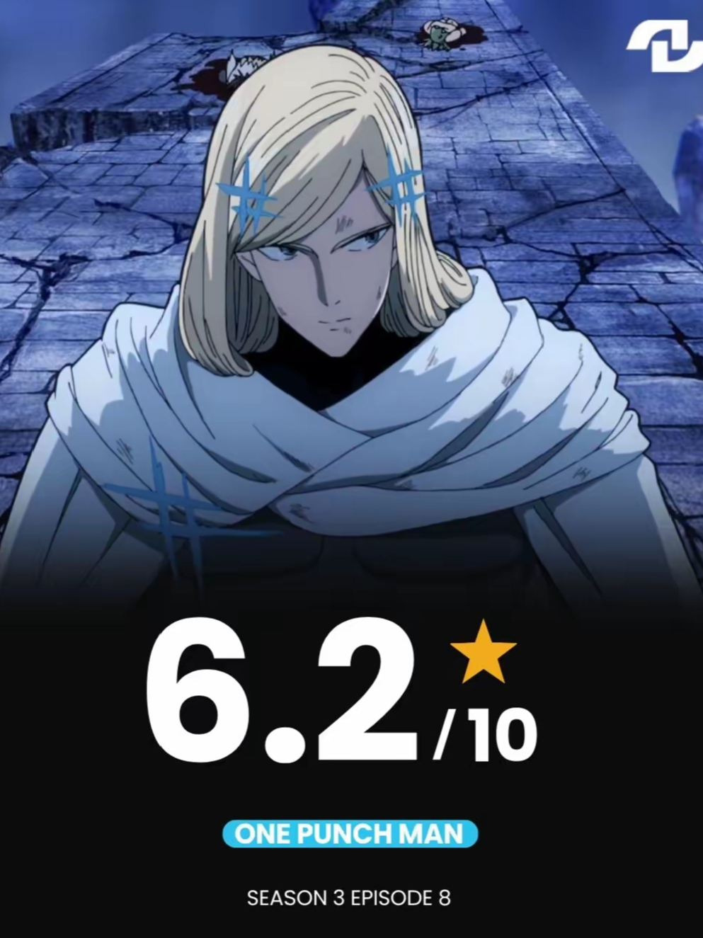 Akhirnya episode one punch man season 3 dapet rating lumayan tinggi🔥 #onepunchman #onepunchmanseason3 #anime #manga #flashyflash