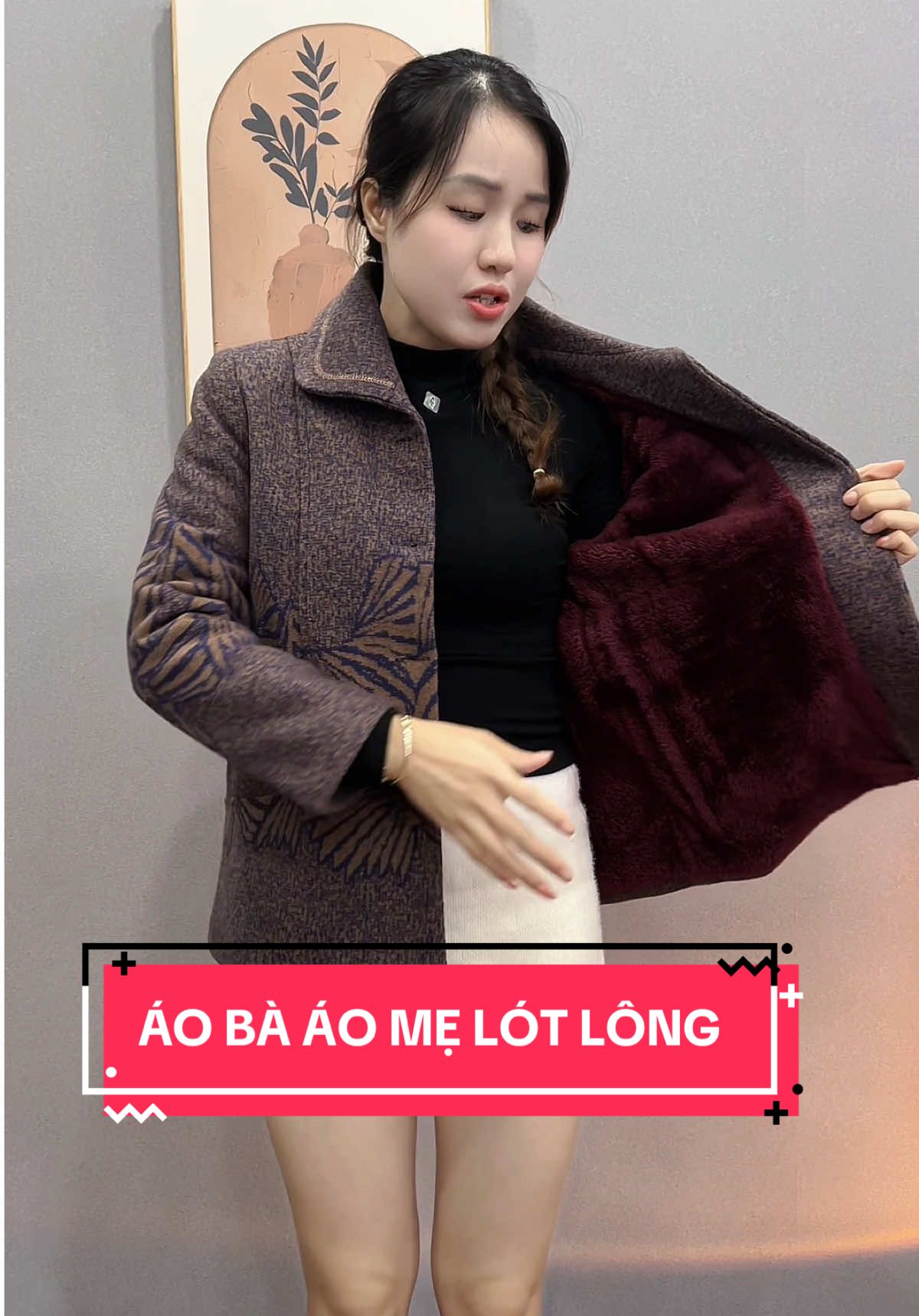 Áo dạ lót lông ấm áp #hienthuday #sonnetgroup #tangme #aoba #aolong 