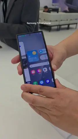 Samsung’s new Trifold phone looks interesting. Maybe a folding iPhone is getting closer too 🤔 .  Not my video fyi but wanted to share. #samsungtrifold 