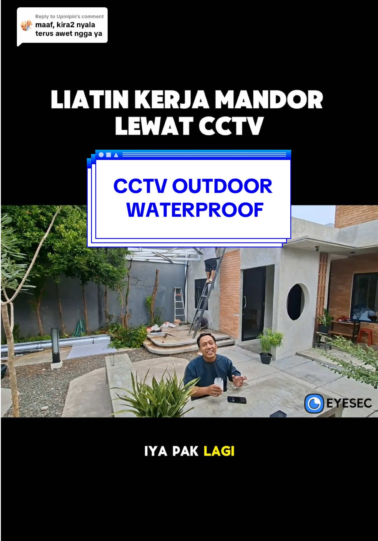 Replying to @Upinipin cctv yang paling bisa di andelin dalam kondisi apapun, mau panas hujan badai tetap aman sentosa #cctvcamera #cctvoutdoor #cctvmurah 