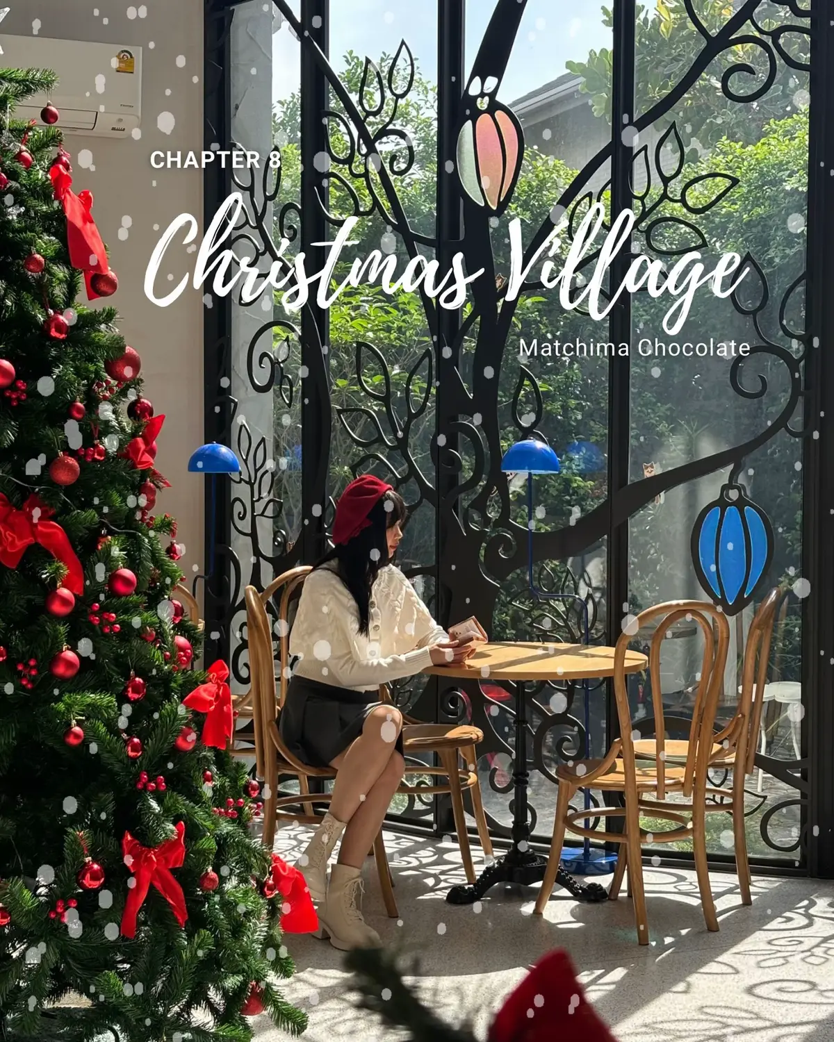 หนาวนี้ถ้าอยากได้ที่เที่ยวสวย ๆ ฟีลคริสต์มาสในเมือง ต้องมาที่คาเฟ่มัชฌิมาช็อกโกแลต❗️มีต้นคริสต์มาสให้ถ่าย 2 แบบ 2 สไตล์ มุมถ่ายรูปน่ารัก ๆ หลายจุด และขนมธีมคริสต์มาสแสนอร่อยอีกหลากหลายเมนู! เลือกชุดให้พร้อมแล้วเจอกันที่คาเฟ่จ้าา 👋🏻☺️ คาเฟ่มัชฌิมาช็อกโกแลต 🕘เปิดทุกวัน (ยกเว้นวันอังคาร) 10.00-18.00 📍พิกัด: 12 ซอยนาคนิวาส 37 แยก 2-14, ลาดพร้าว, กรุงเทพฯ 🚗จอดรถที่ด้านหน้าและด้านข้างร้านได้ค่ะ #matchimachocolate #christmas #คริสต์มาส #คาเฟ่ช็อกโกแลต #ช็อกโกแลต 