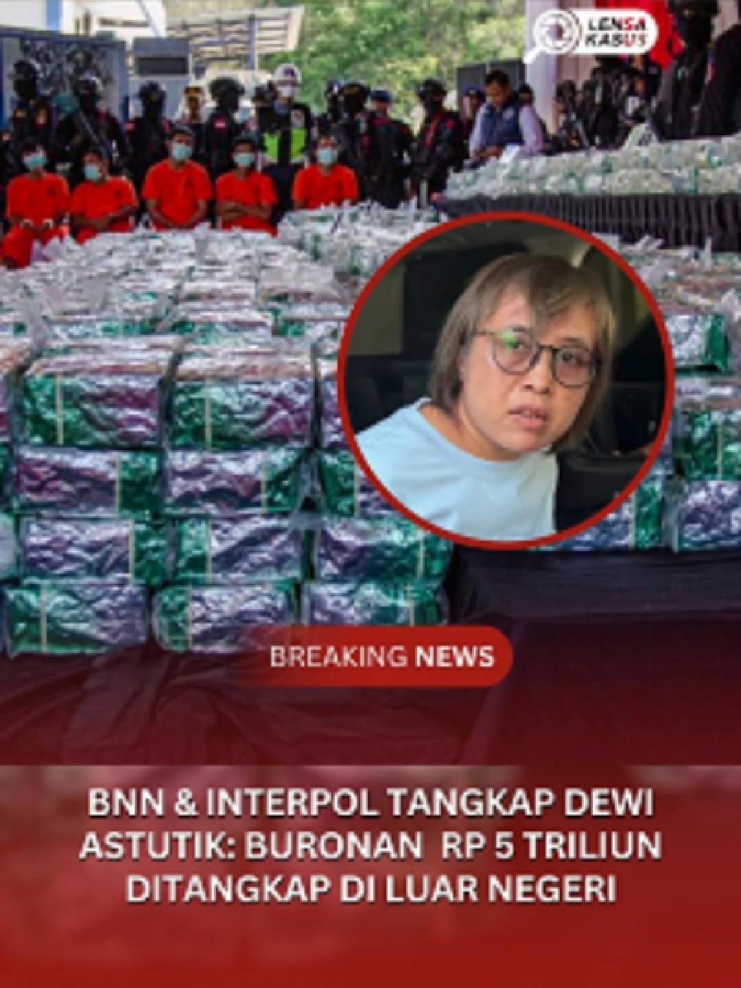 BNN dan Interpol akhirnya menangkap Dewi Astutik, buronan besar kasus s4bu Rp 5 triliun. Setelah bertahun-tahun melarikan diri ke luar negeri, Dewi diduga mengendalikan jaringan n4rk0tik4 internasional dari persembunyiannya. Penangkapan ini menjadi operasi besar BNN dalam memutus jalur peredaran s4bu di Asia Tenggara. #BNN #Interpol #Polisi #Polri #DewiAstutik #LensaKasus #BuronanInternasional #Penangkapan #CrimeNews