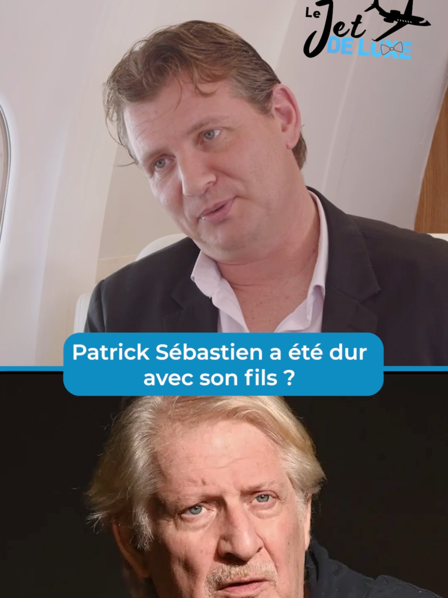 Patrick Sébastien a été dur avec son fils ? 🤨 #jetdeluxe #jordandeluxe #patricksebastien #interview #oliviervilla