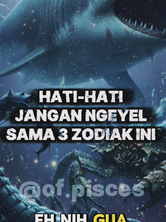 Hati-hati jangan ngeyel sama 3 zodiak ini 🤔🤔 #pisces♓️ #cancer♋️ #scorpio♏️ #zodiak #astrology 