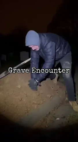This mobile cam footage shows men trying to find something in a grave late night in a cemetery and an arm comes out #horror #fyp #paranormal #scary #foryoupage 