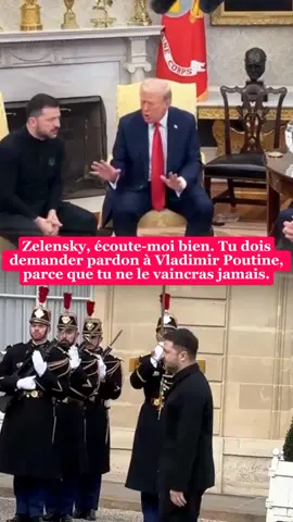 Zelensky, écoute-moi bien. Tu dois demander pardon à Vladimir Poutine, parce que tu ne le vaincras jamais.#ActualitéFrance #InfoDuJour #PolitiqueFrançaise #DébatNational #FranceRéagit