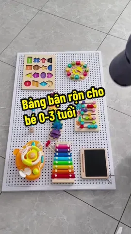 Bảng bận rộn cho bé 0-3 tuổi #dochoichobe #dochoigiaoduc #bangbanron #busyboard #dochoithongminh 