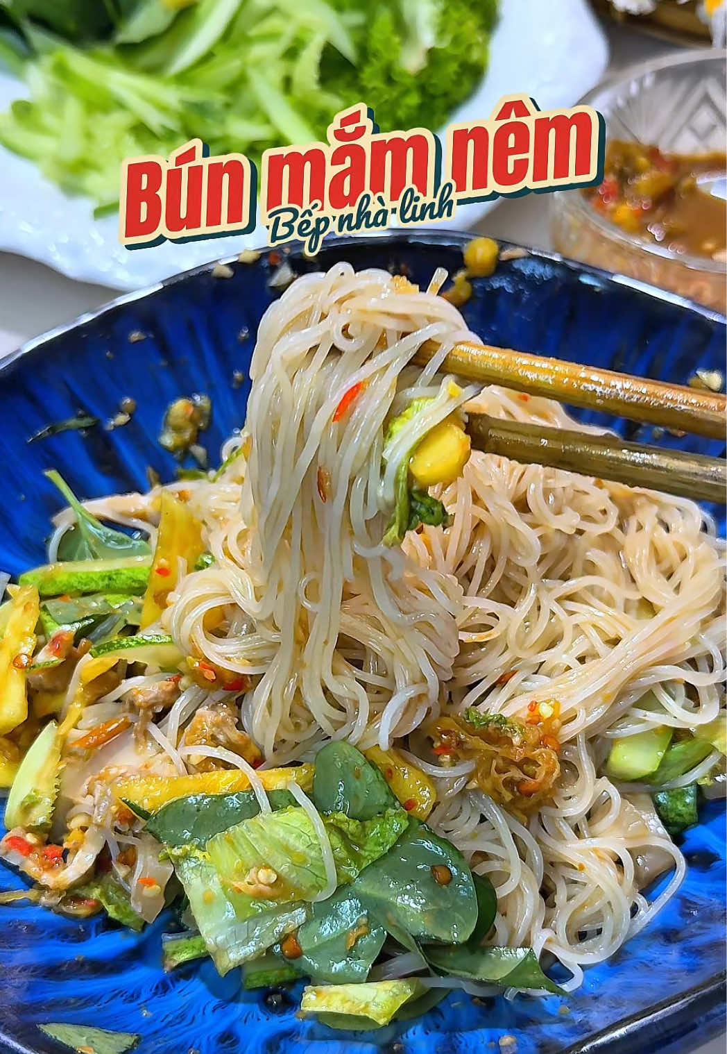 Bún mắm nêm #food #cooking #amthucvietnam #nauancungtiktok #bunmamnem 
