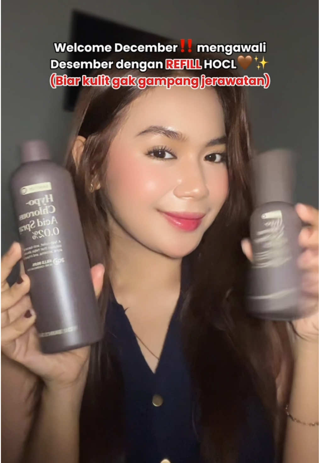 HOCL siap menyambut Desembermu biar kulit gak gampang jerawatan‼️🦠 #ForSkinsSake #hoclspray #hypochlorousacid #refill #december 