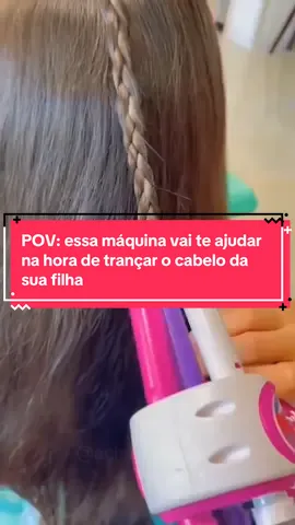 Máquina Trança Magica Cabelo Infantil Para Menina Terere Mechas Trancinhas #cabelo #tranca #gadget #achadinho #trend 
